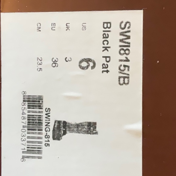 DEMONIA SWING-815 PATENT VEGAN BLACK PLATFORM BOOTS - Picture 12 of 12